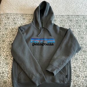 Patagonia Gray Sweatshirt Hoodie Casual Style